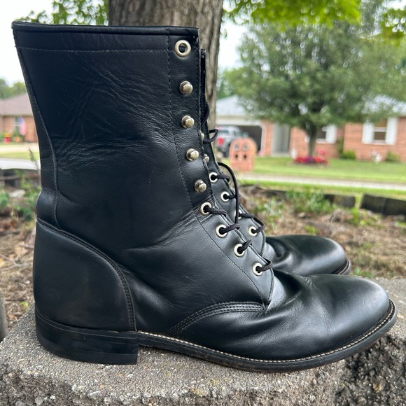 Vintage Justin Roper “Granny”boots men’s sz 10 - Picture 6 of 12